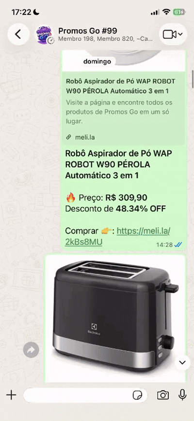 Conversa rolando no Promogo